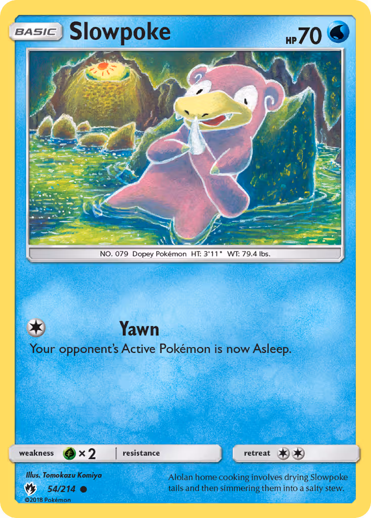 Slowpoke 54/214 Pokemon card