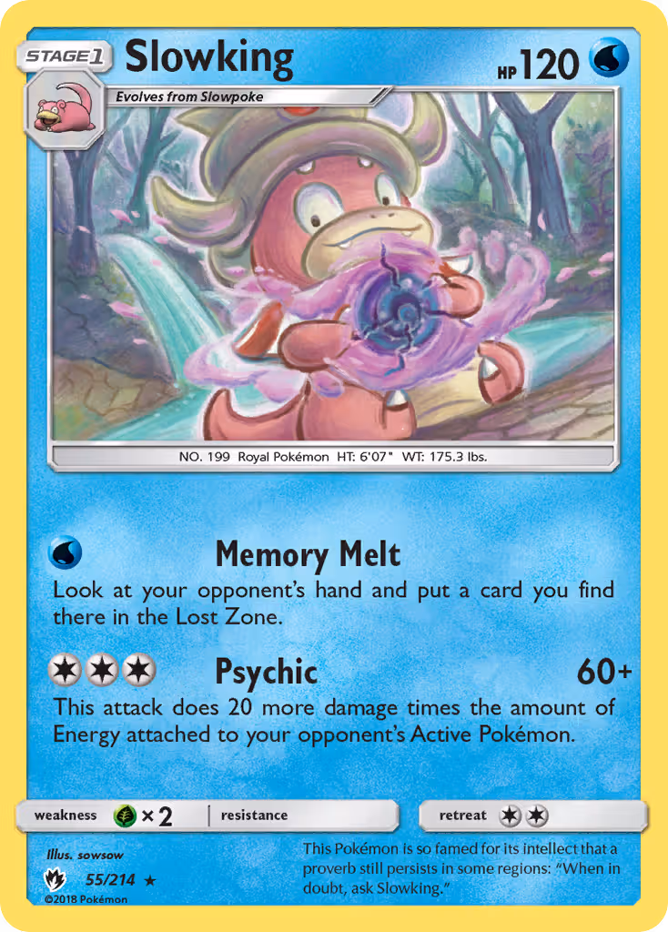 Slowking 55/214 Pokemon card