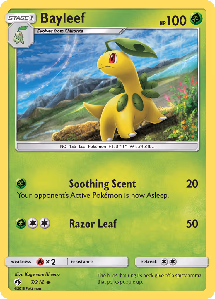 Bayleef 7/214 Pokemon card