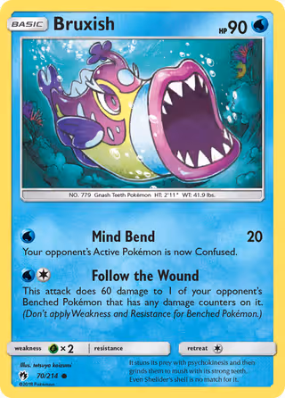 Bruxish 70/214 Pokemon card
