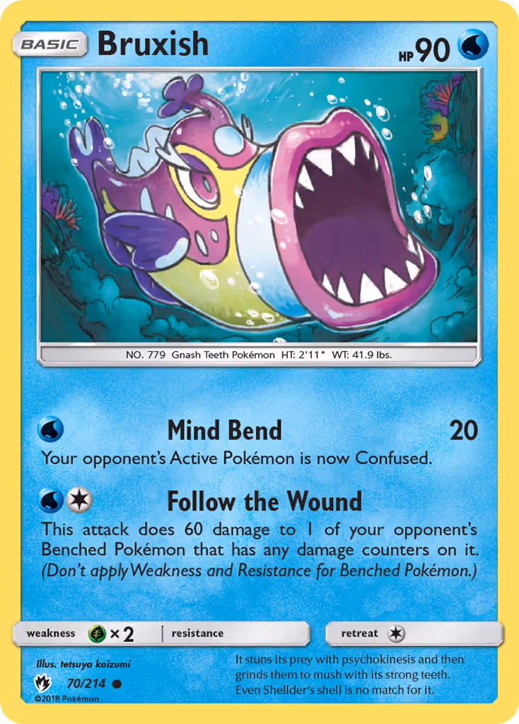 Bruxish 70/214 Pokemon card
