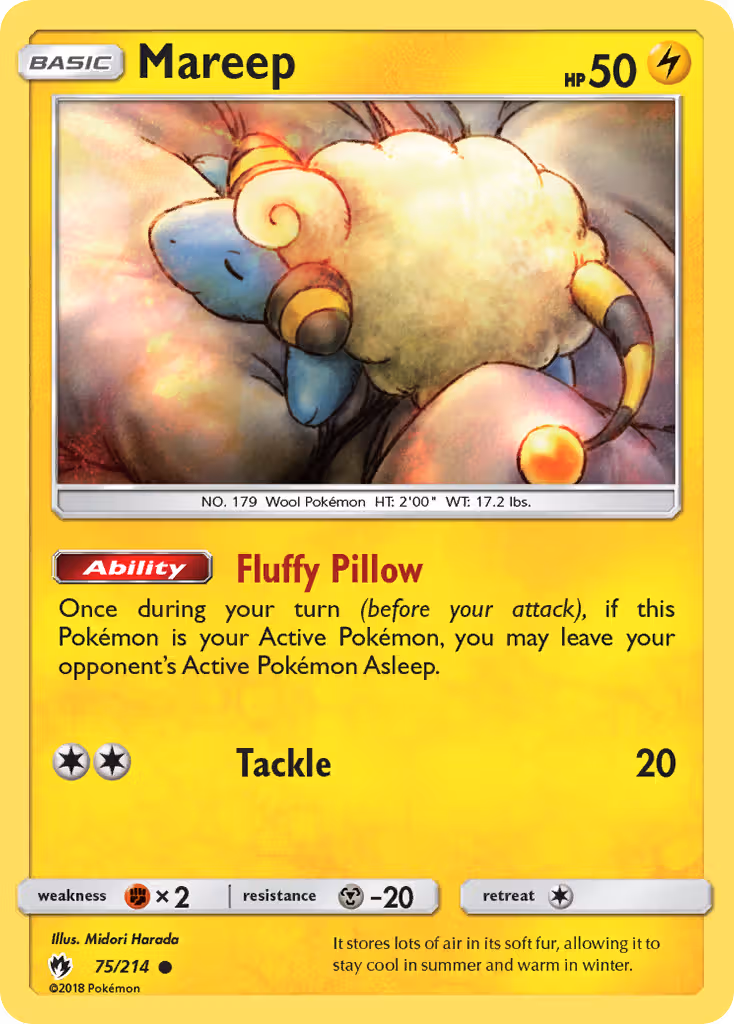 Mareep 75/214 Pokemon card