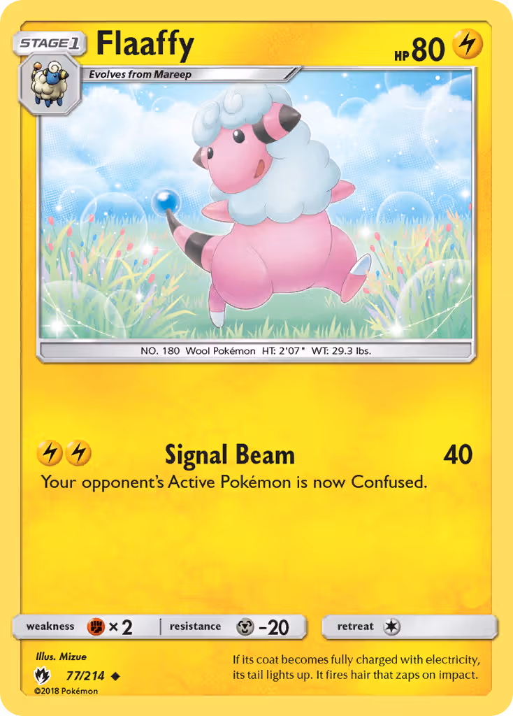 Flaaffy 77/214 Pokemon card