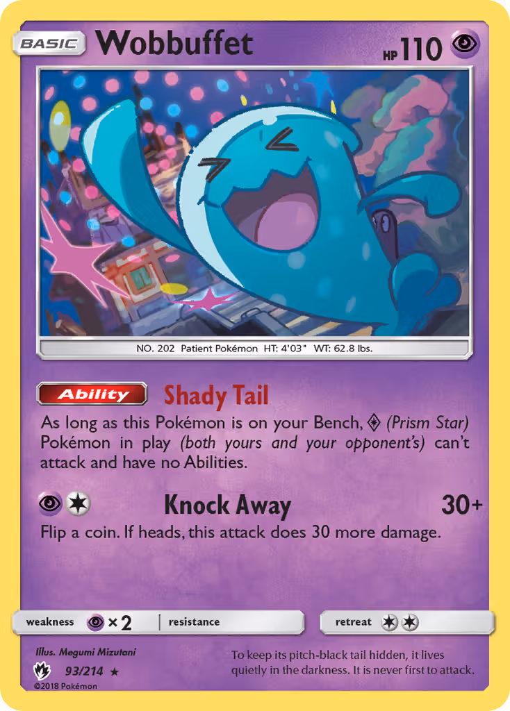 Wobbuffet 93/214 Pokemon card