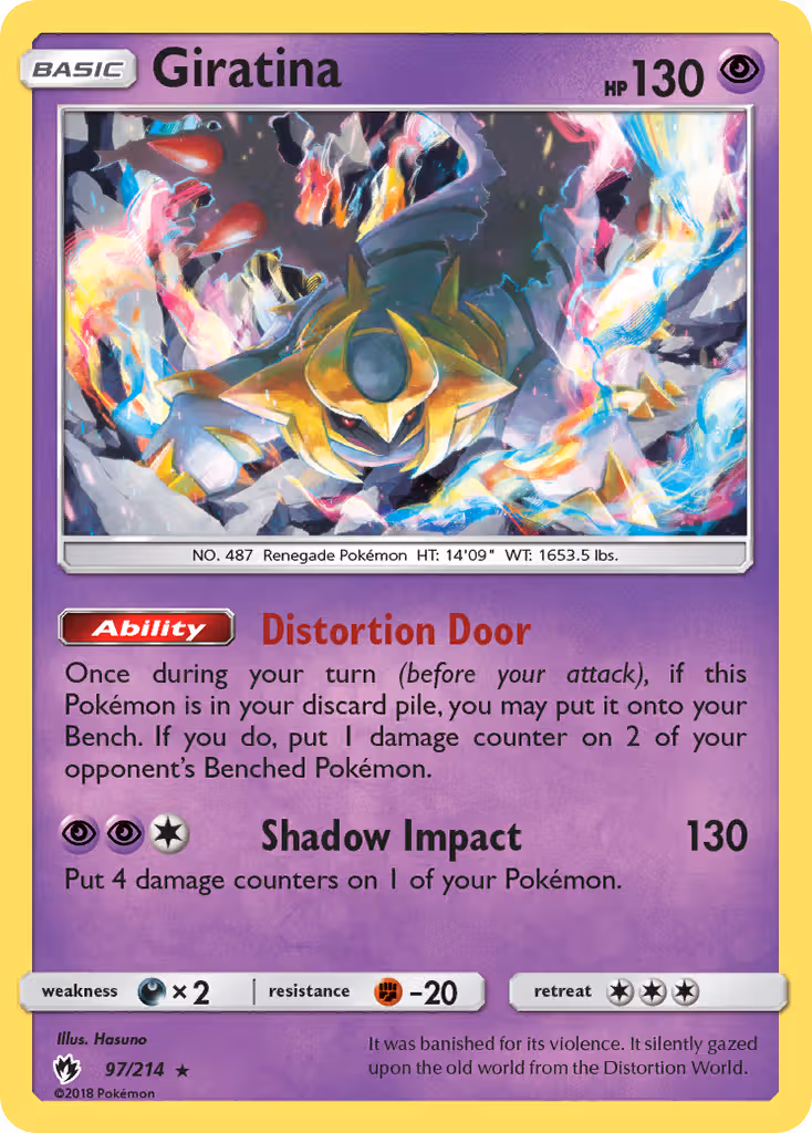 Giratina 97/214 Pokemon card