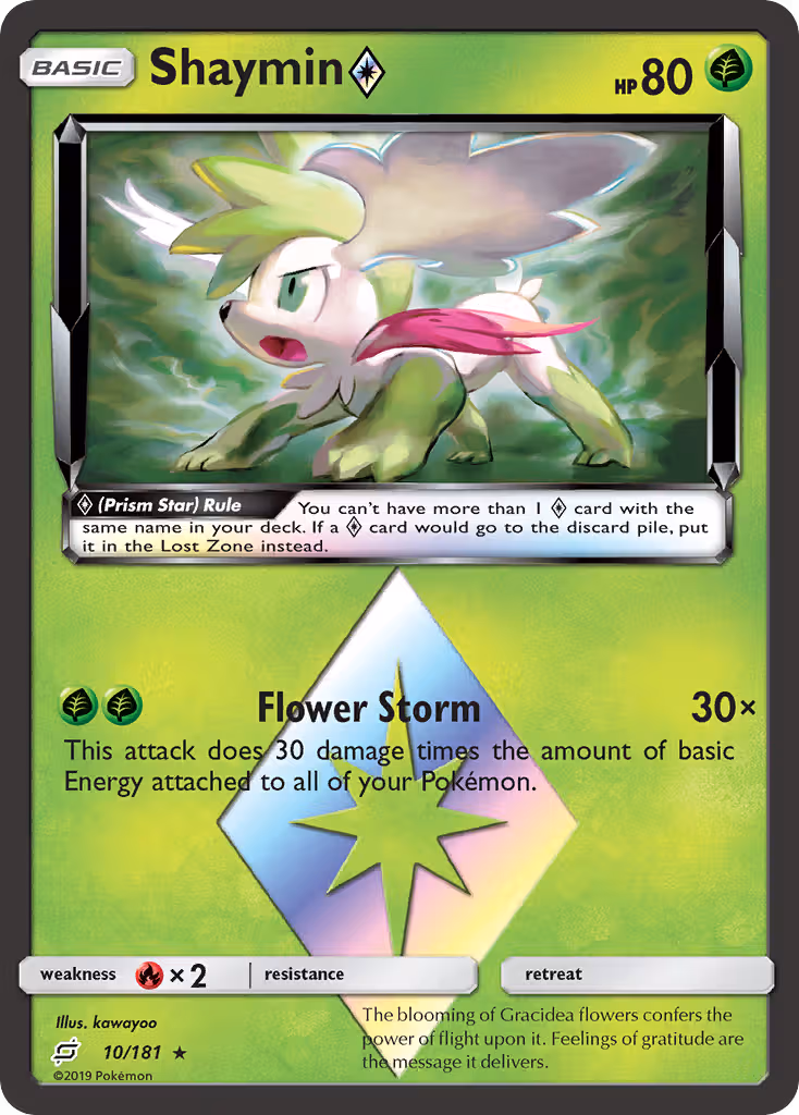 Shaymin ◇ 10/181 Pokemon card