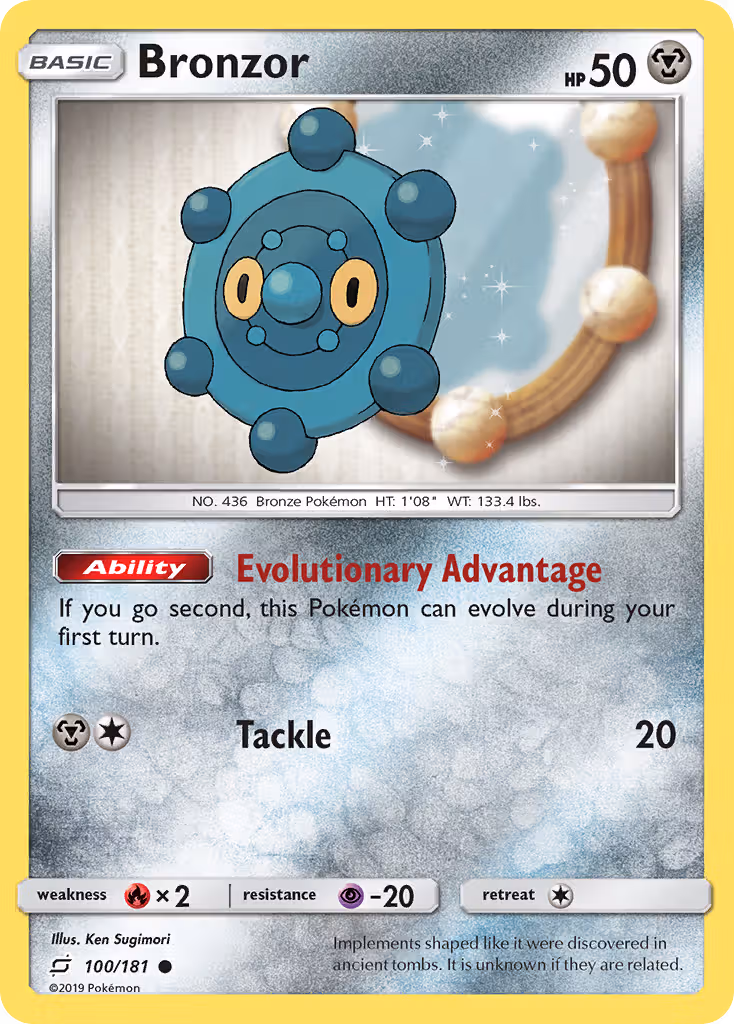 Bronzor 100/181 Pokemon card