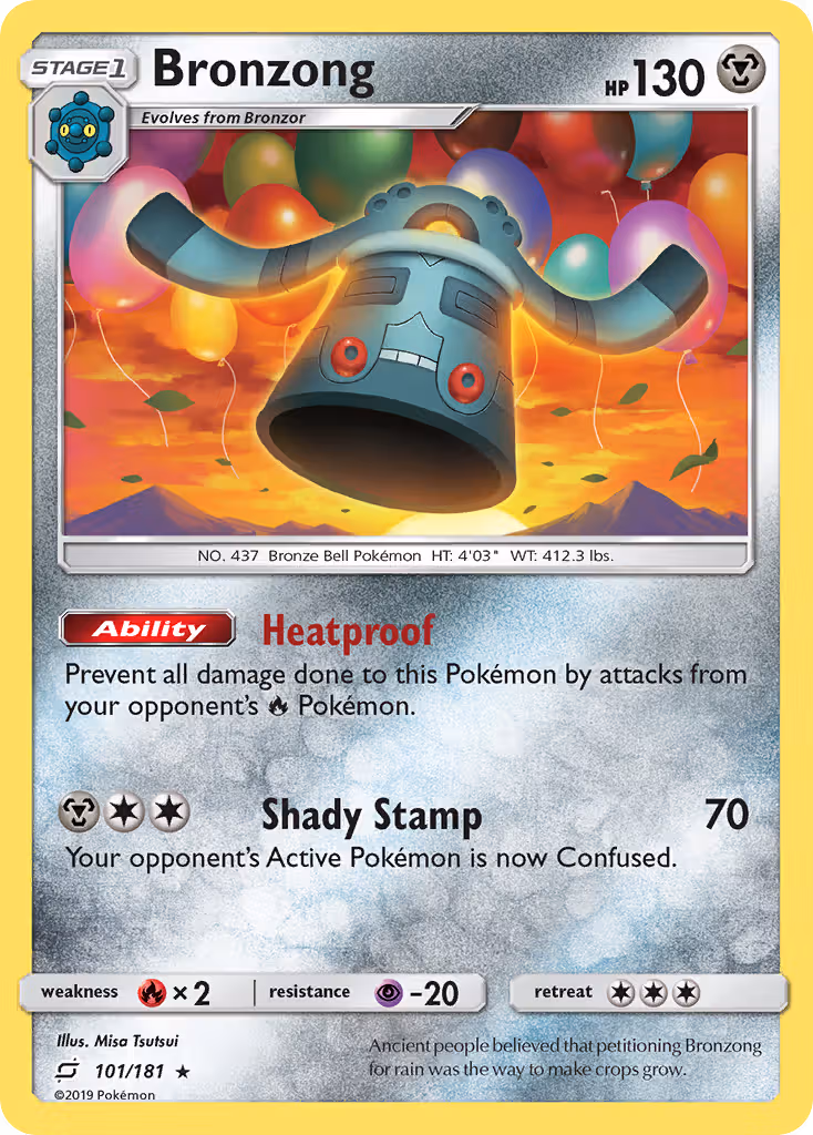 Bronzong 101/181 Pokemon card