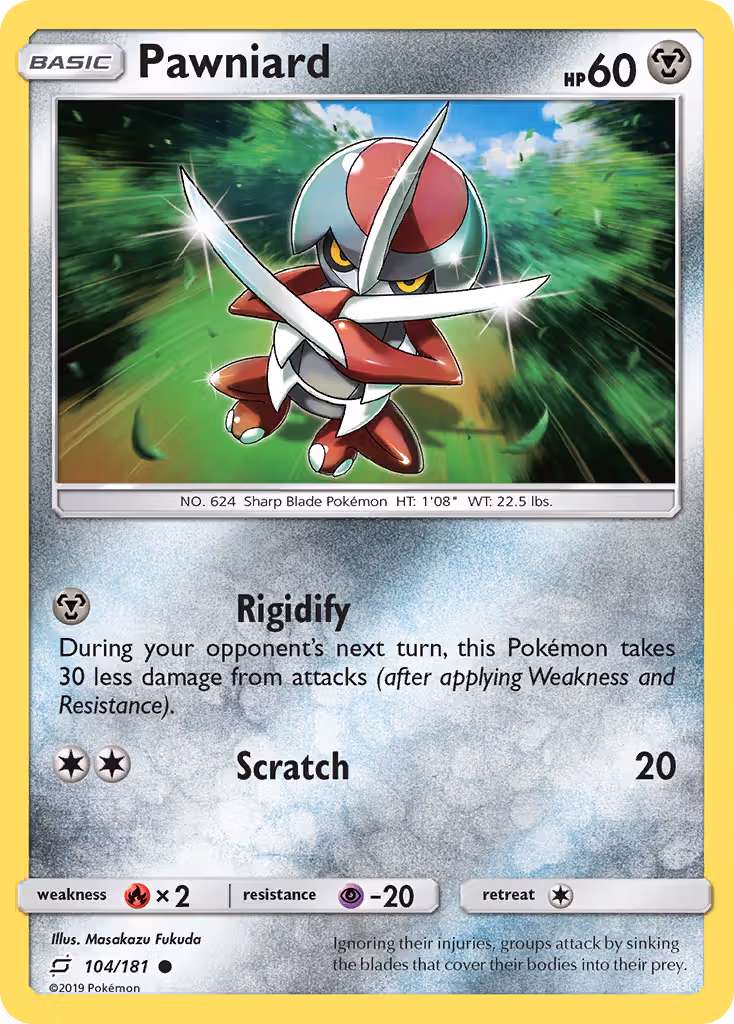 Pawniard 104/181 Pokemon card