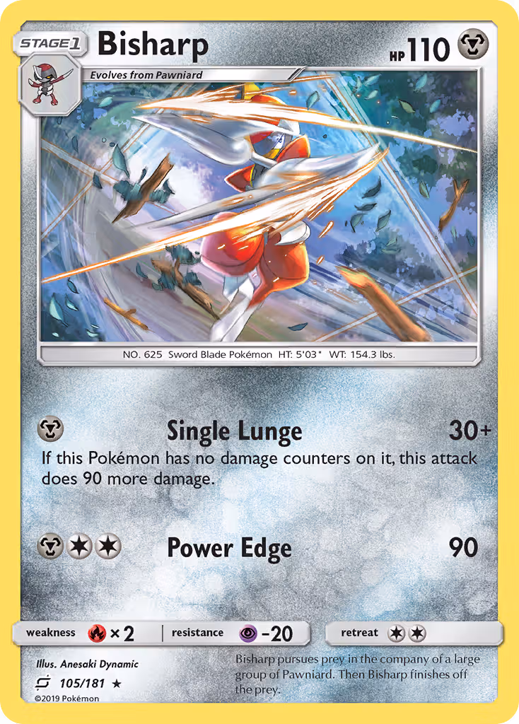 Bisharp 105/181 Pokemon card