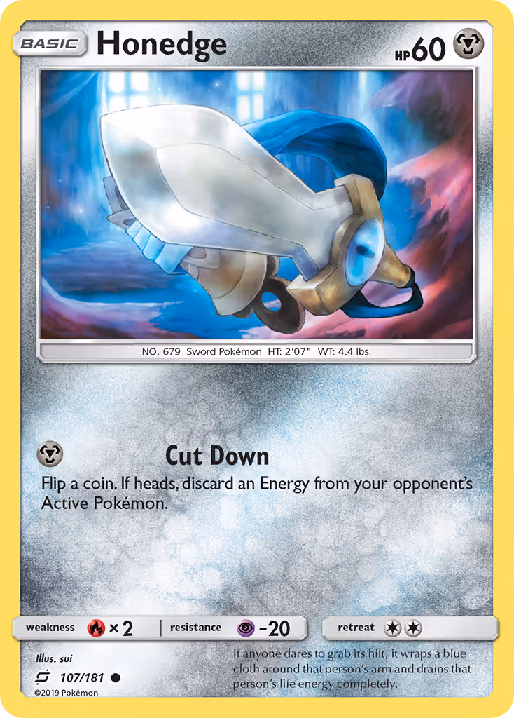 Honedge 107/181 Pokemon card