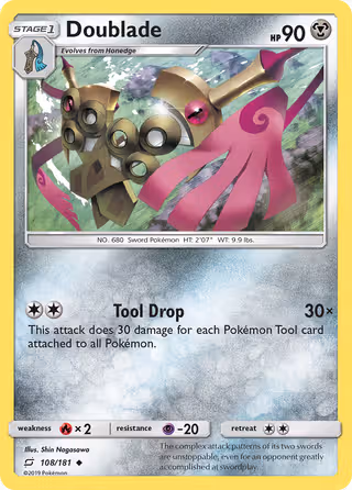 Doublade 108/181 Pokemon card