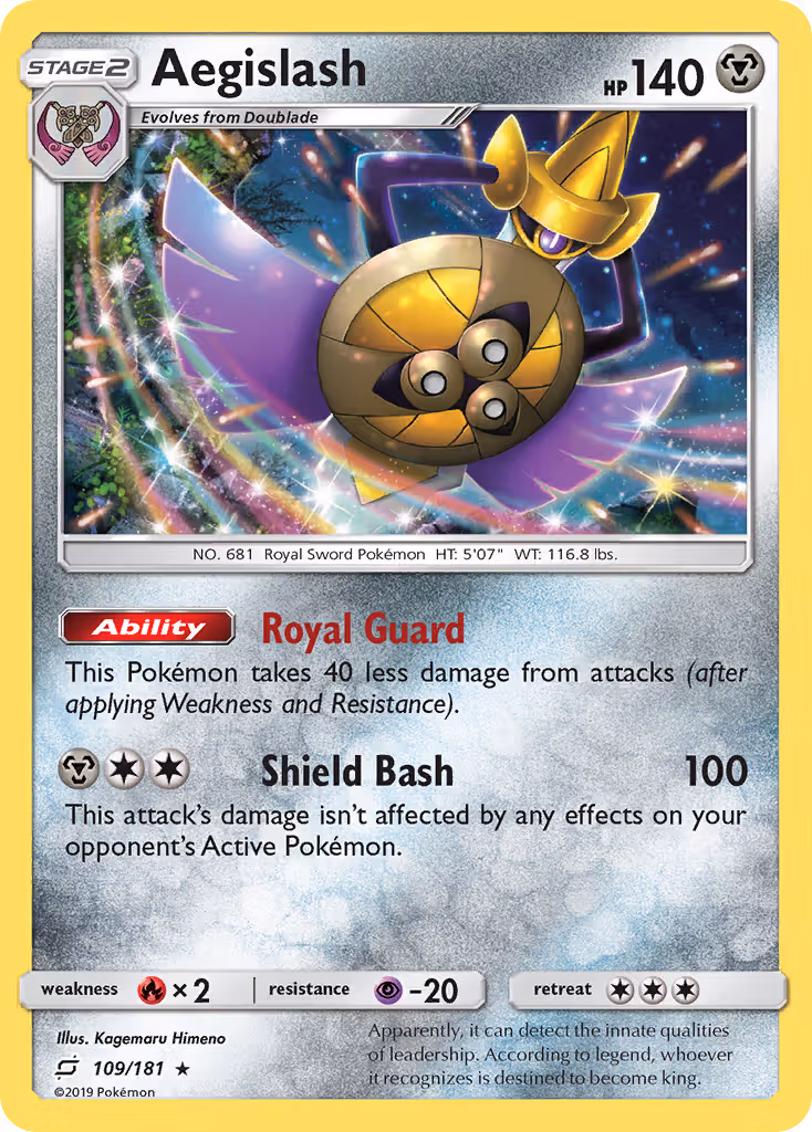 Aegislash 109/181 Pokemon card