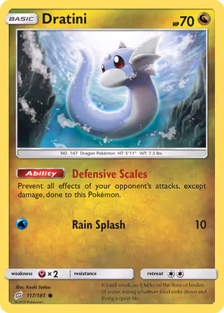 Dratini 117/181 Pokemon card