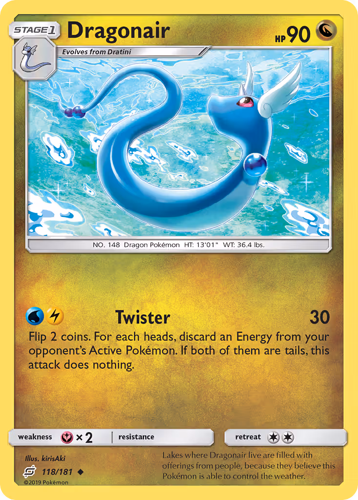 Dragonair 118/181 Pokemon card