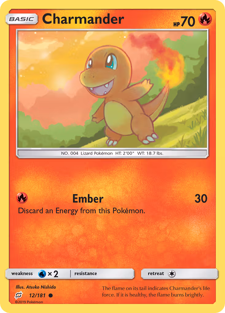 Charmander 12/181 Pokemon card