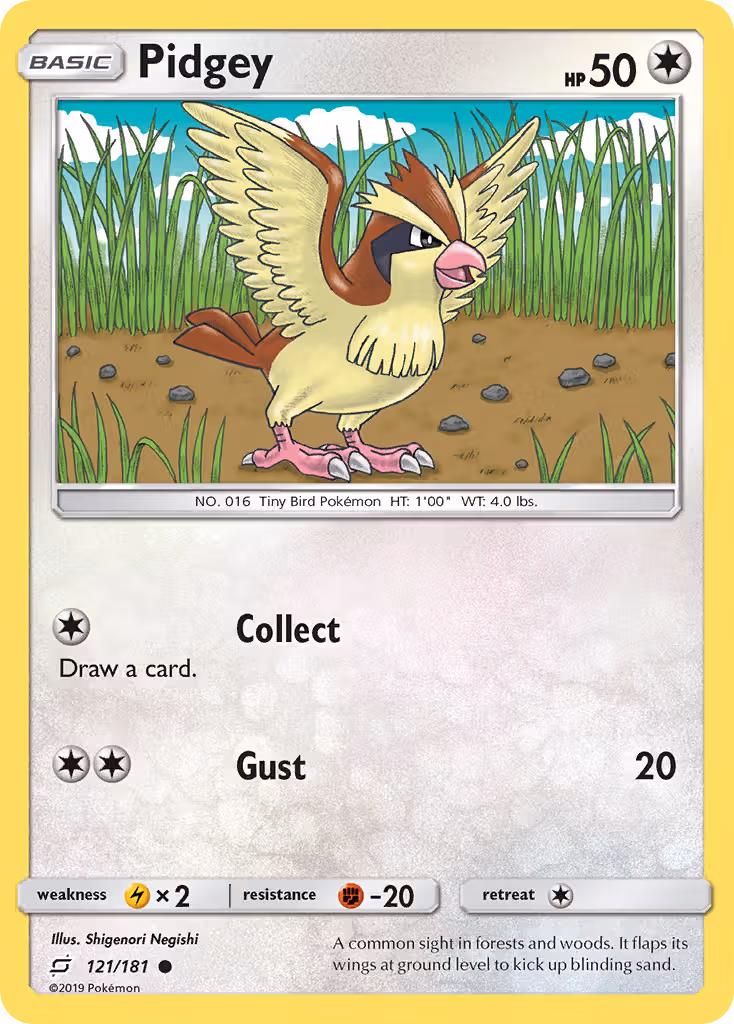 Pidgey 121/181 Pokemon card