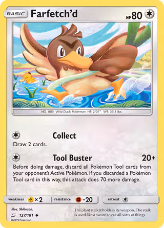 Farfetch’d 127/181 Pokemon card