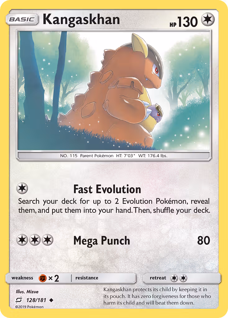 Kangaskhan 128/181 Pokemon card