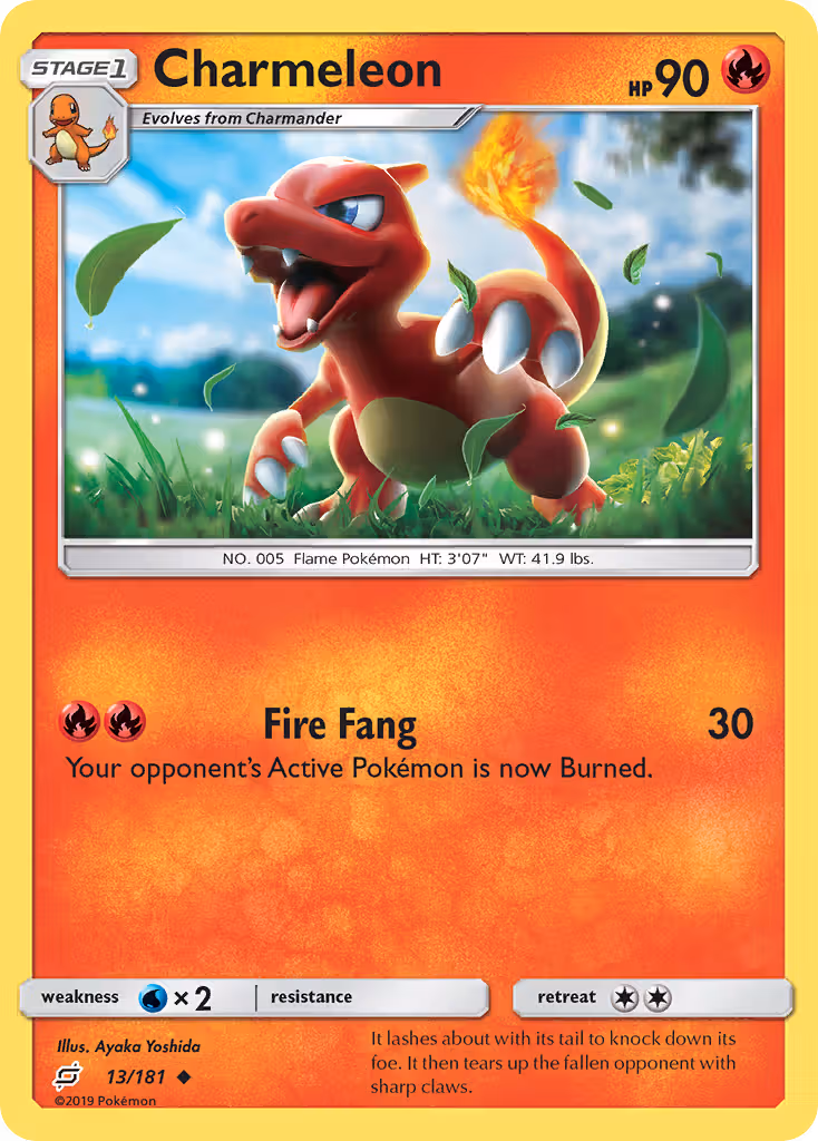 Charmeleon 13/181 Pokemon card