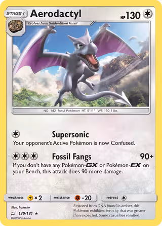 Aerodactyl 130/181 Pokemon card
