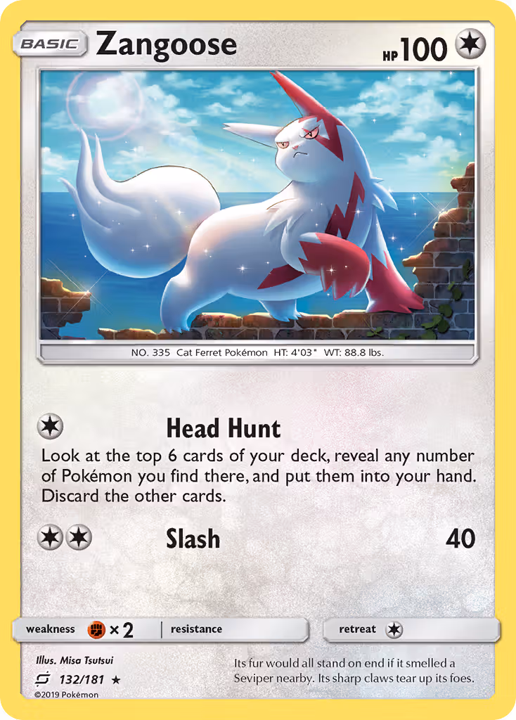 Zangoose 132/181 Pokemon card