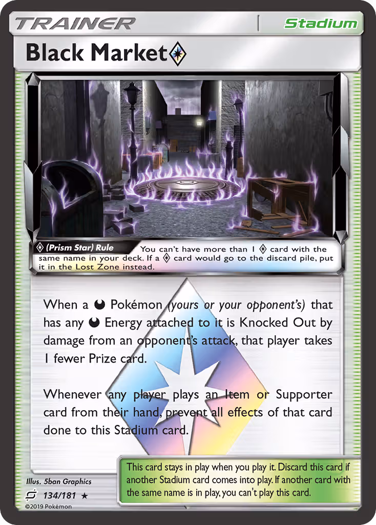 Black Market ◇ 134/181 Pokemon card