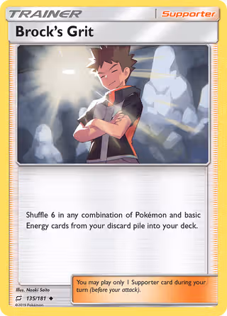 Brock’s Grit 135/181 Pokemon card
