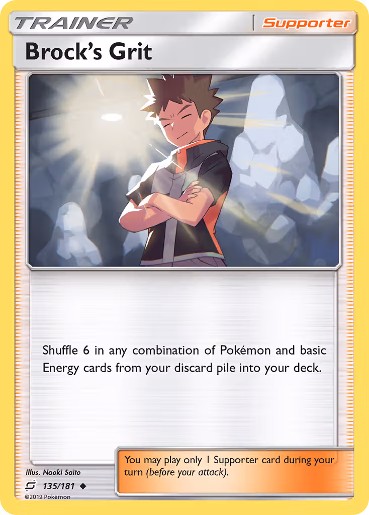 Brock’s Grit 135/181 Pokemon card