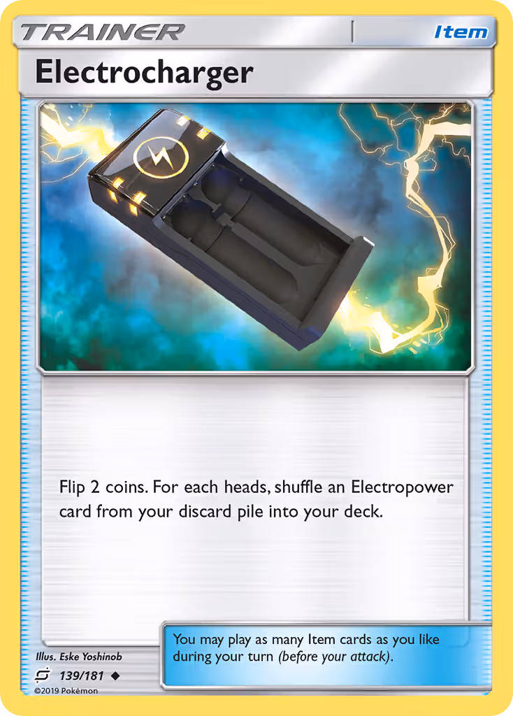 Electrocharger 139/181 Pokemon card