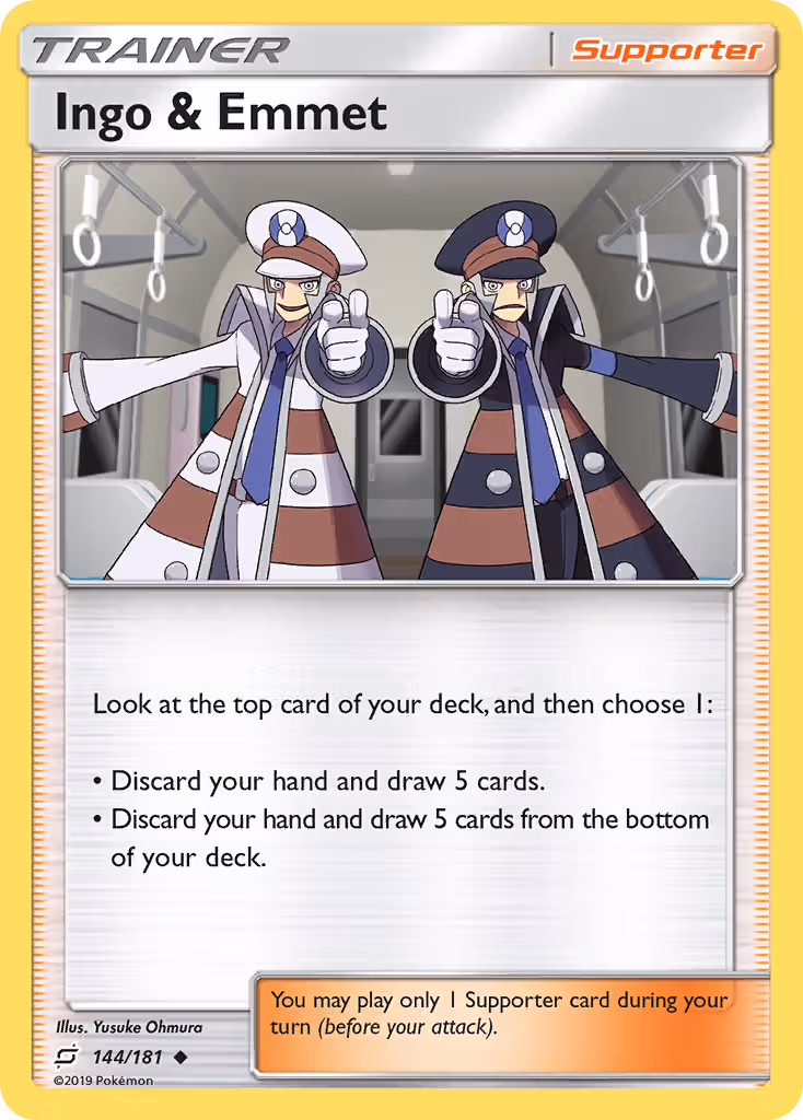 Ingo & Emmet 144/181 Pokemon card