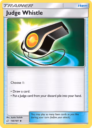Judge Whistle 146/181 Pokemon card