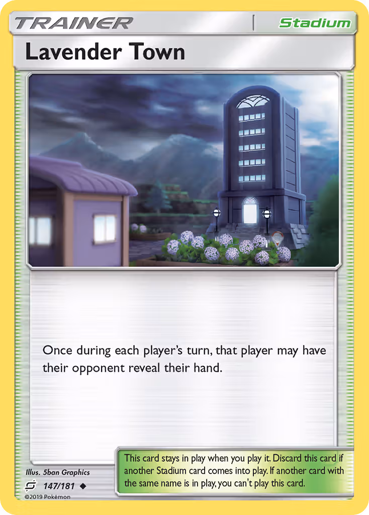 Lavender Town 147/181 Pokemon card