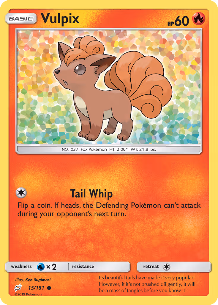Vulpix 15/181 Pokemon card