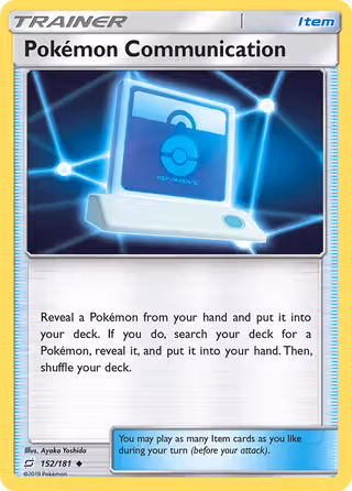 Pokémon Communication 152/181 Pokemon card