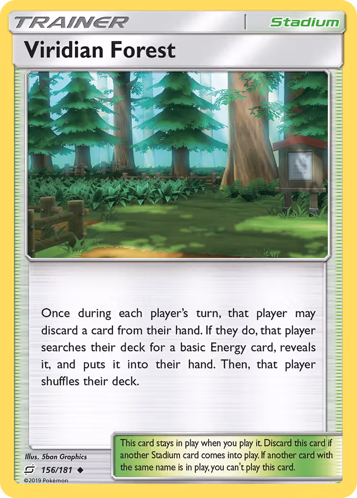 Viridian Forest 156/181 Pokemon card