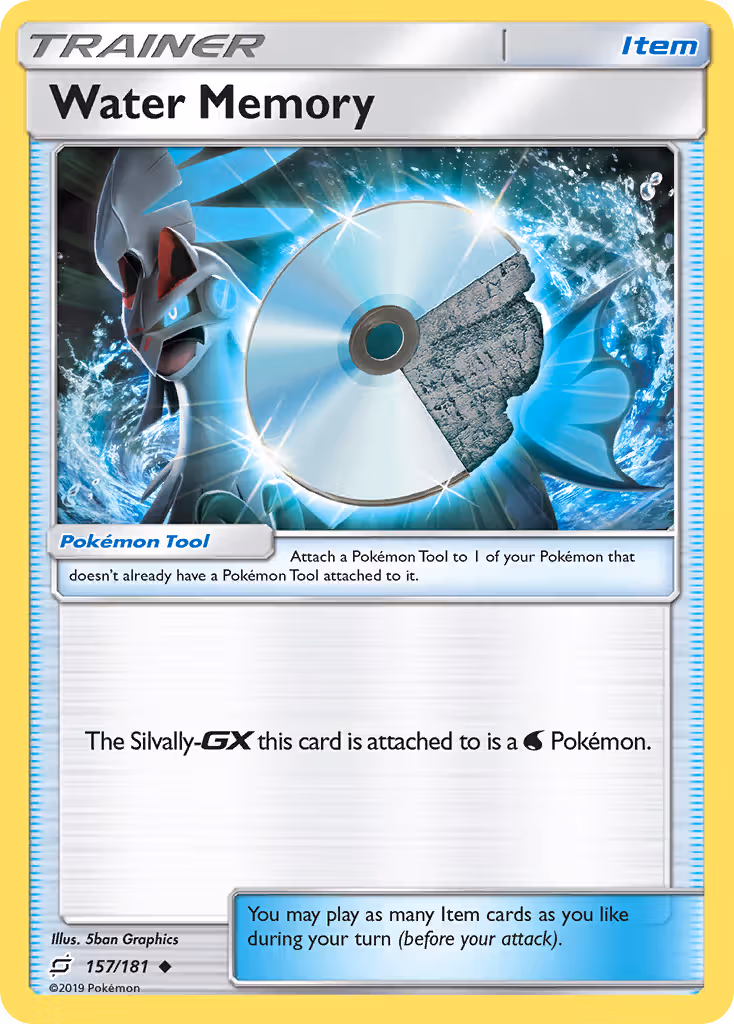 Water Memory 157/181 Pokemon card