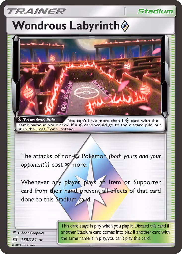 Wondrous Labyrinth ◇ 158/181 Pokemon card