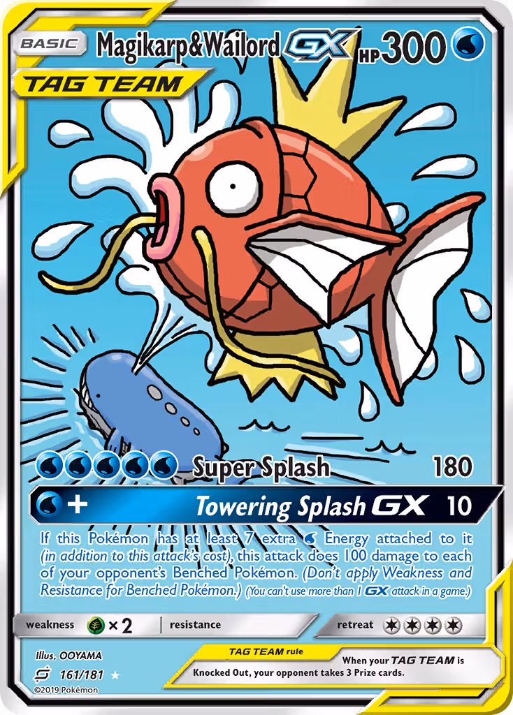 Magikarp & Wailord GX 161/181 Pokemon card