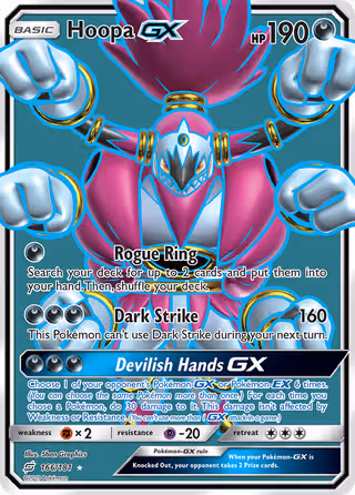 Hoopa GX 166/181 Pokemon card
