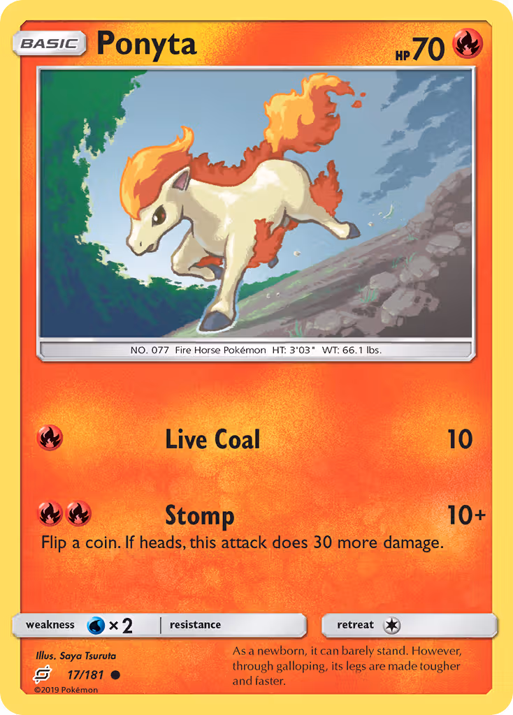Ponyta 17/181 Pokemon card