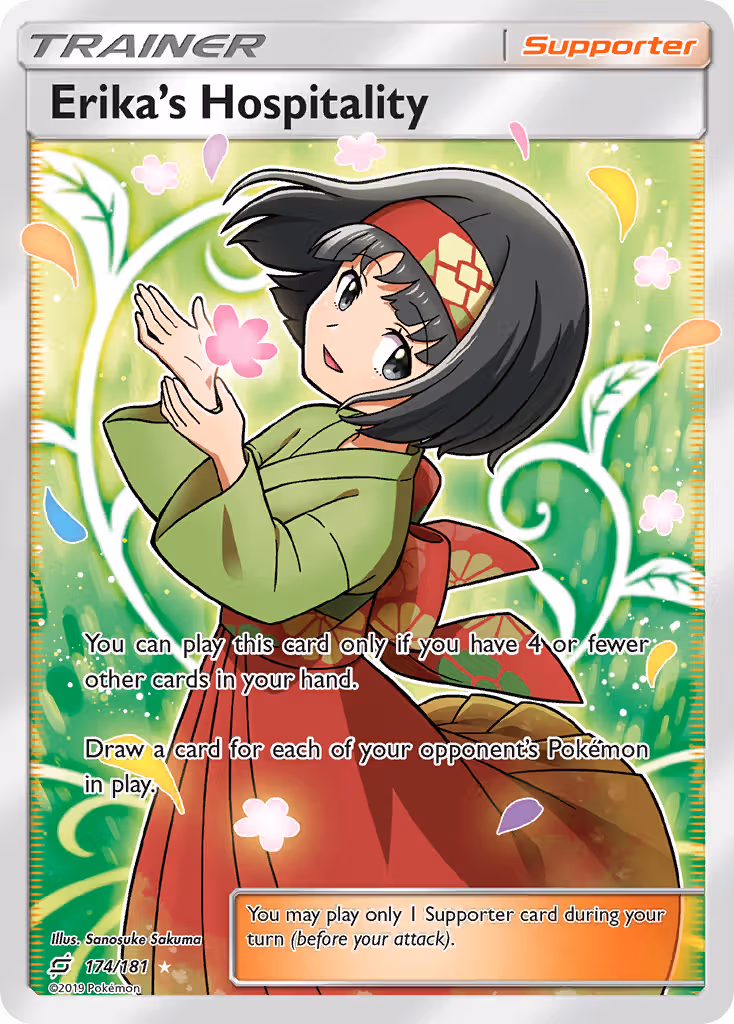 Erika’s Hospitality 174/181 Pokemon card