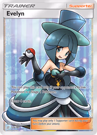 Evelyn 175/181 Pokemon card