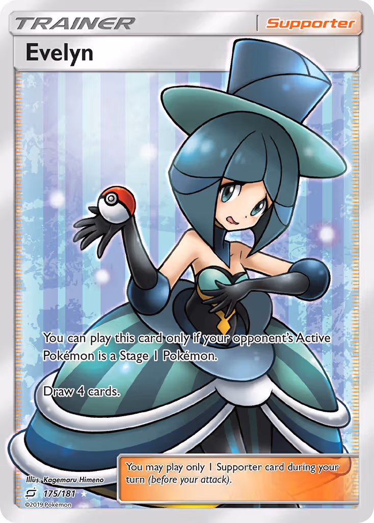 Evelyn 175/181 Pokemon card