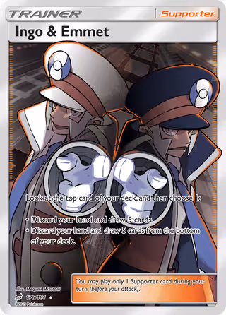 Ingo & Emmet 176/181 Pokemon card