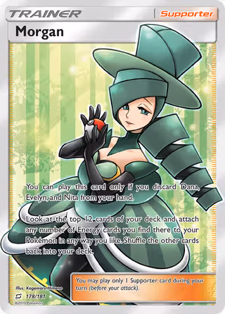 Morgan 178/181 Pokemon card
