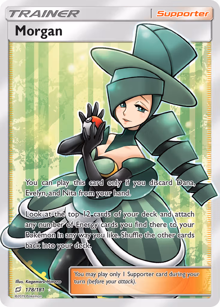 Morgan 178/181 Pokemon card