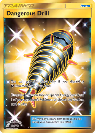 Dangerous Drill 192/181 Pokemon card