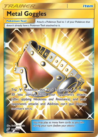Metal Goggles 195/181 Pokemon card