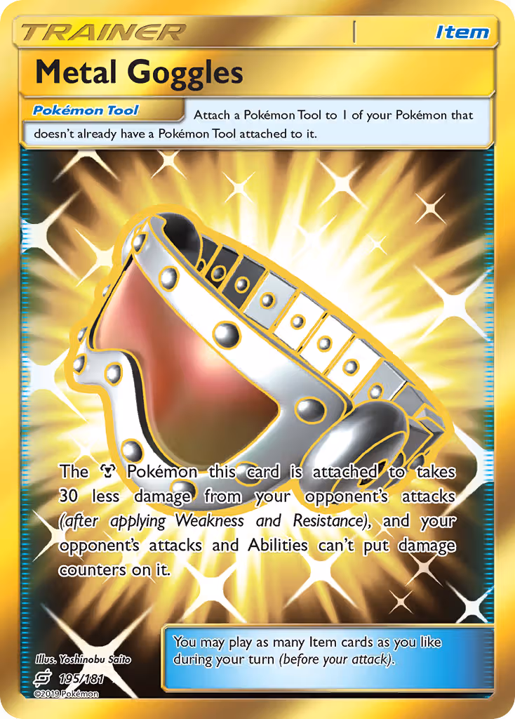 Metal Goggles 195/181 Pokemon card